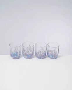 Motel a Miio Gläser>Alegria 4Er Set Glas Gros Drops Lila