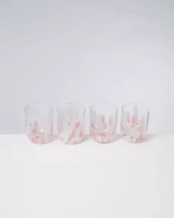 Motel a Miio Gläser>Alegria 4Er Set Glas Gros Drops Rose
