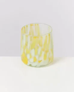 Motel a Miio Gläser>Alegria 4Er Set Glas Klein Big Drops Gelb