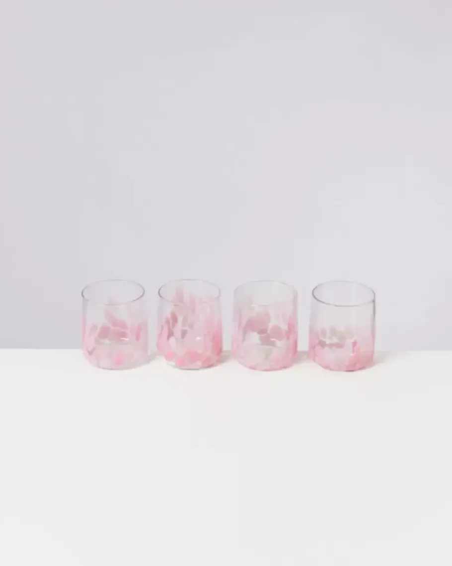 Motel a Miio Gläser>Alegria Glas Klein Big Drops Rosa