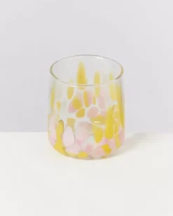 Motel a Miio Gläser>Alegria Glas Klein Big Drops Rosa Gelb