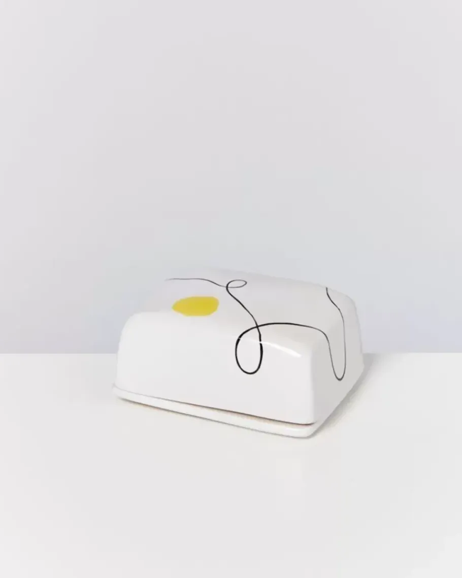 Motel a Miio Butterdosen>Alojamento Butterdose Weis Mit Bemalung