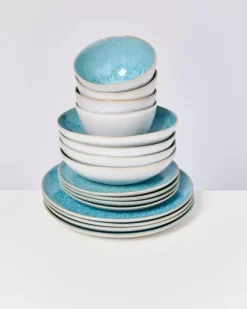 Motel a Miio 16 Teilige Sets>Areia Aqua - 16 Teiliges Set