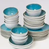 Motel a Miio Geschirr Sets>Areia Aqua - 40 Teiliges Set