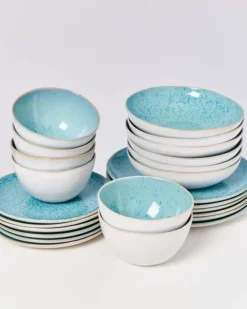Motel a Miio Geschirr Sets>Areia Aqua - 24 Teiliges Set