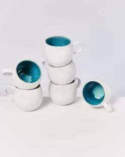 Motel a Miio 6 Teilige Sets>Areia 6Er Set Tasse Gros Aqua