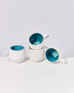 Motel a Miio Tassen & Becher>Areia 4Er Set Tasse Gros Aqua