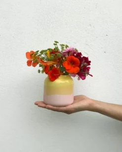 Motel a Miio Vasen>Bebe Vase Gelb Rose