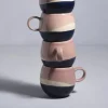 Motel a Miio 4 Teilige Sets>Bica 4Er Set Tasse Gros Pink Navy Cream