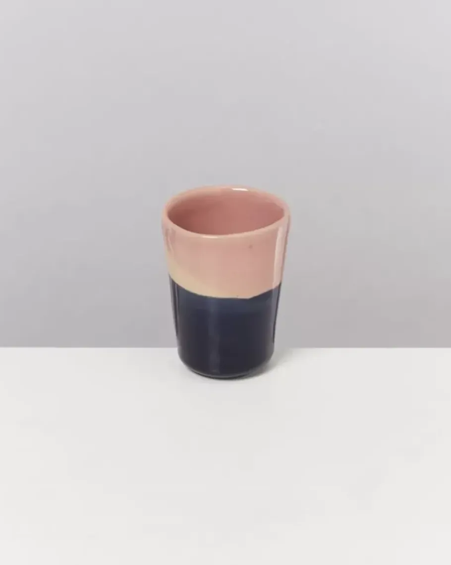 Motel a Miio Espressobecher>Bica Espressobecher Pink Navy Cream