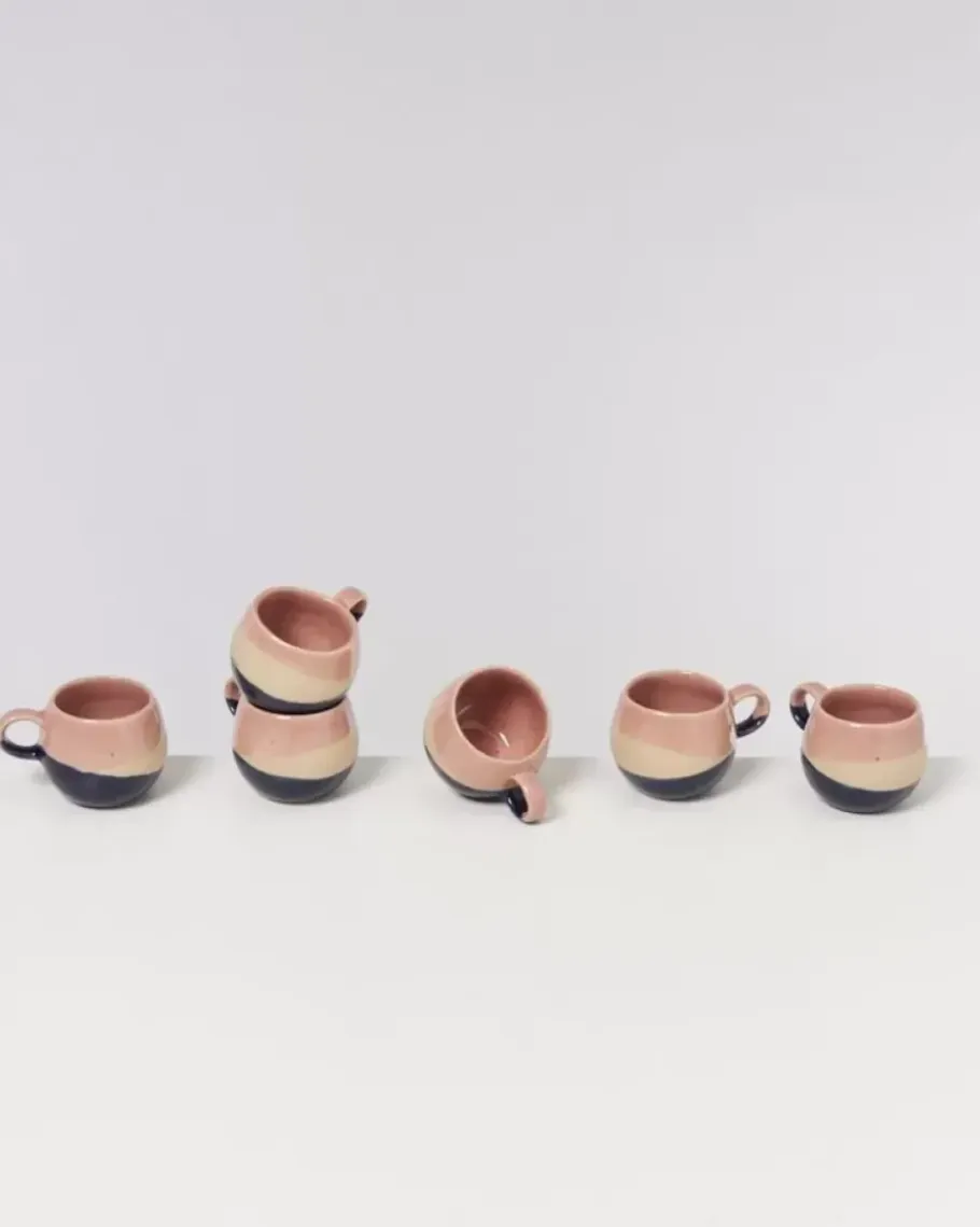 Motel a Miio Tassen & Becher>Bica Espressotasse Pink Navy Cream