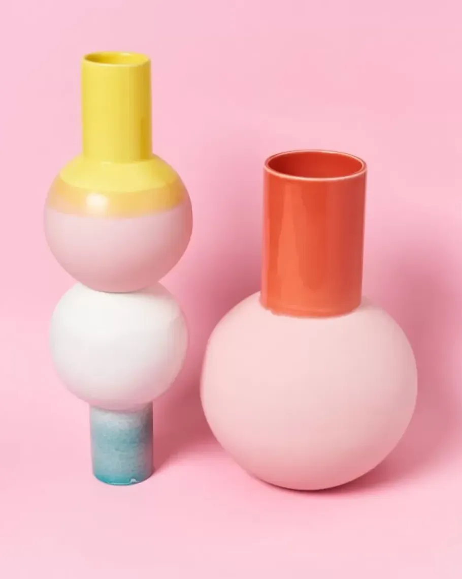 Motel a Miio Bola L>Bola Vase L Rose Coral