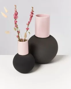 Motel a Miio Bola L>Bola Vase L Rose Grau