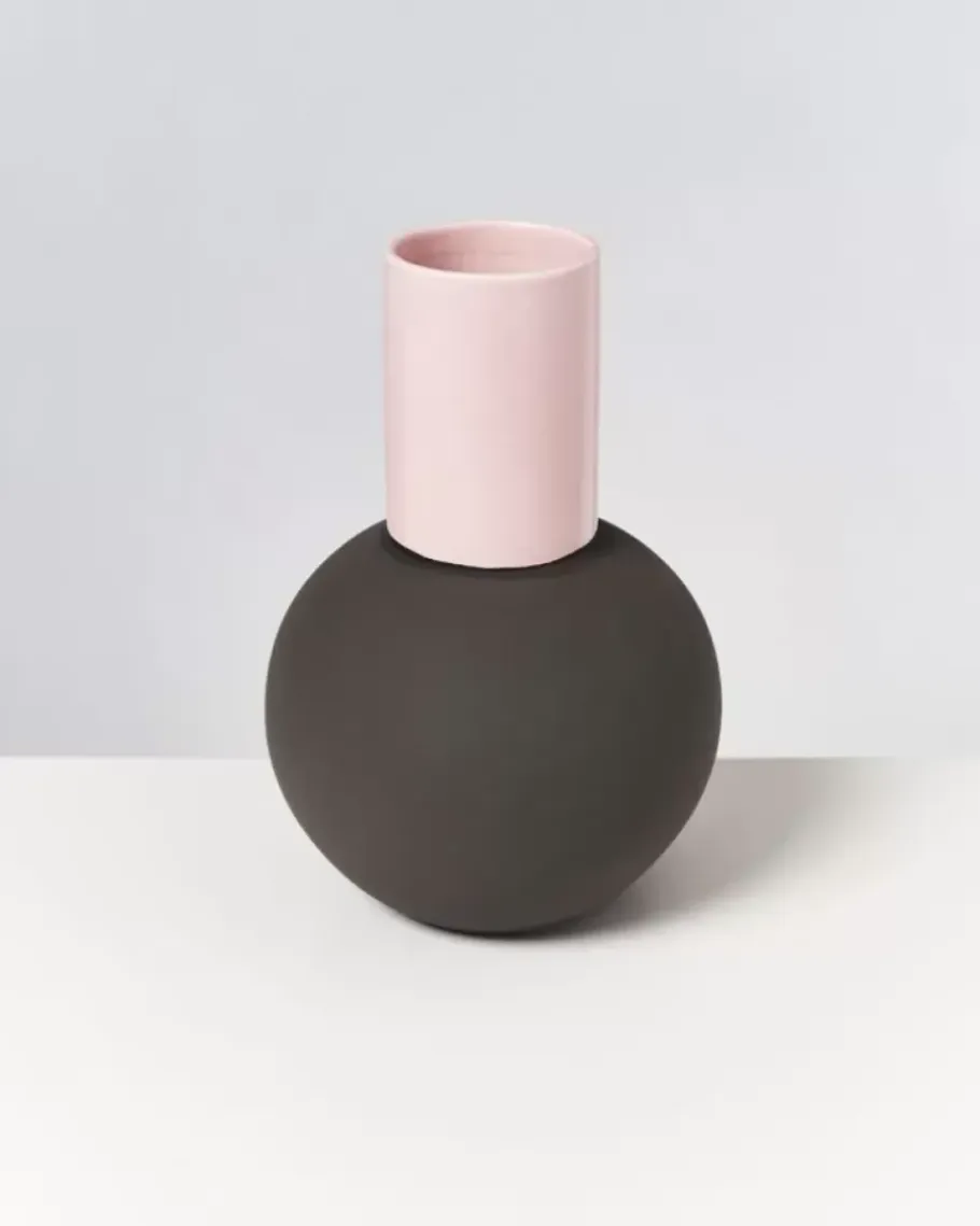 Motel a Miio Bola L>Bola Vase L Rose Grau