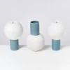 Motel a Miio Bola M>Bola Vase M Graublau Gesprenkelt