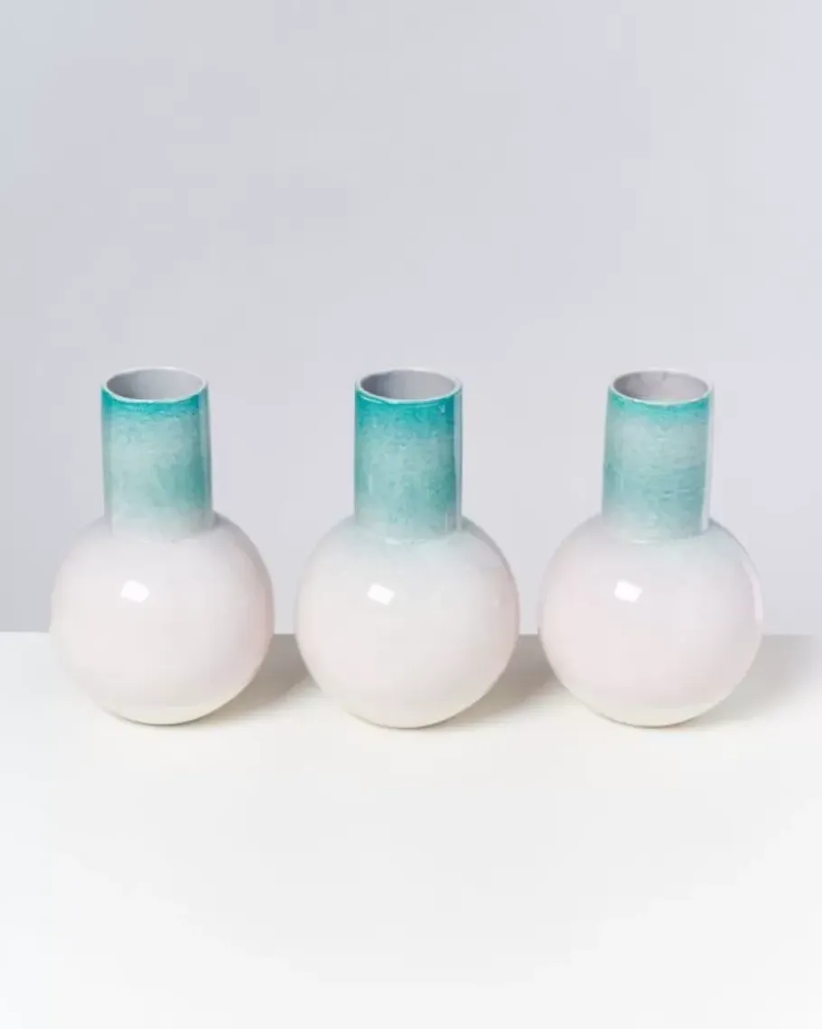 Motel a Miio Bola M>Bola Vase M Grun Rosa Gesprenkelt