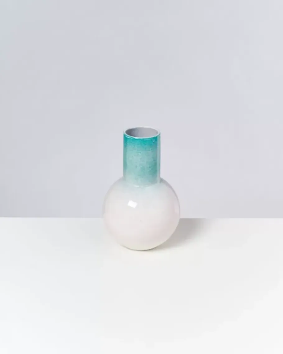 Motel a Miio Bola M>Bola Vase M Grun Rosa Gesprenkelt