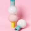 Motel a Miio Vasen>Bola Vase M Grun Rosa Gesprenkelt