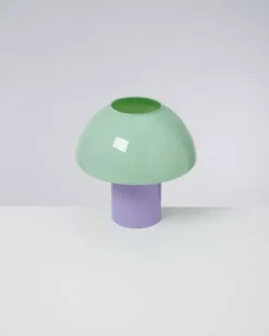 Motel a Miio Lampen>Cogumelo Glaslampe Mint Lila