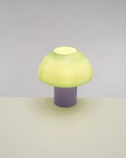 Motel a Miio Lampen>Cogumelo Glaslampe Mint Lila
