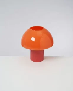Motel a Miio Lampen>Cogumelo Glaslampe Orange Rot