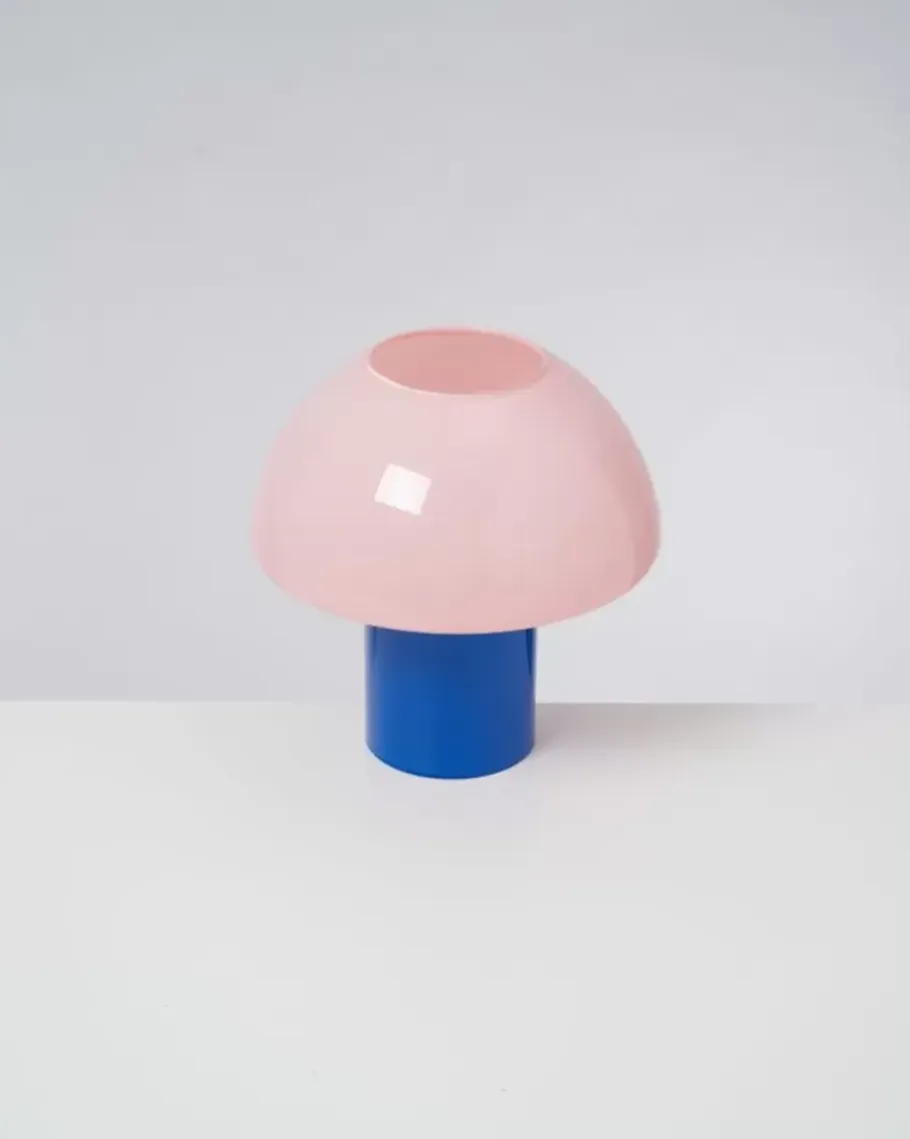 Motel a Miio Lampen>Cogumelo Glaslampe Rosa Blau