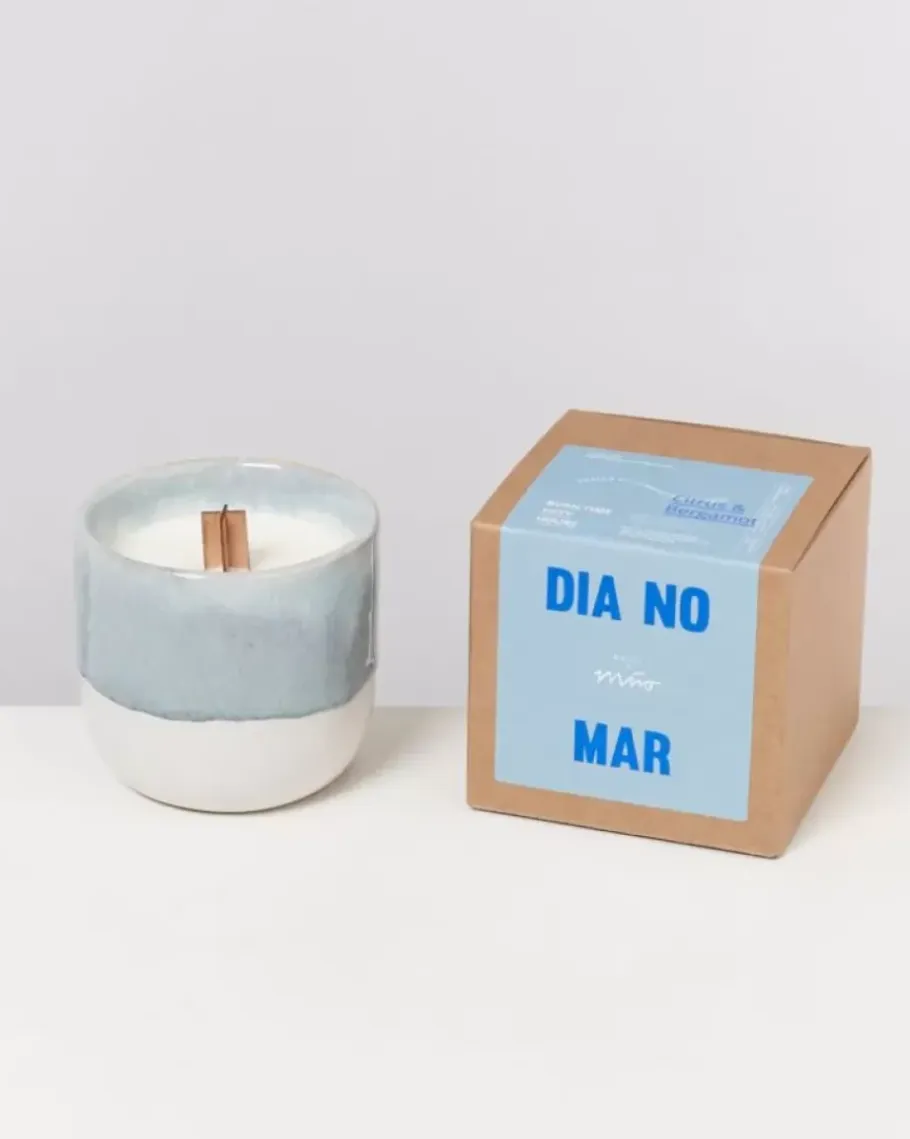Motel a Miio Duftkerzen>Coimbra Duftkerze "Dia No Mar" Graublau