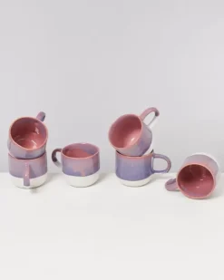 Motel a Miio 6 Teilige Sets>Coimbra 6Er Set Tasse Gros Lila Rosa