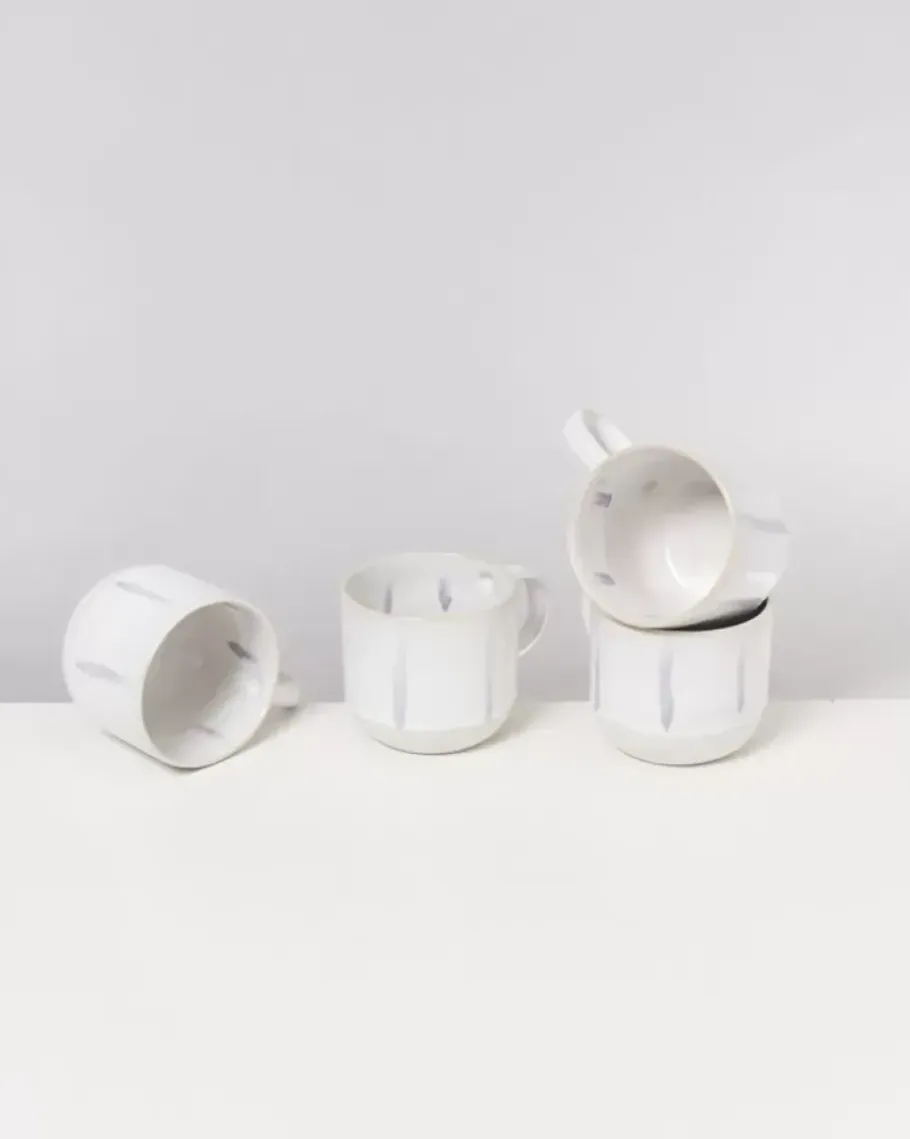 Motel a Miio Tassen & Becher>Coimbra 4Er Set Teetasse Weis Blau
