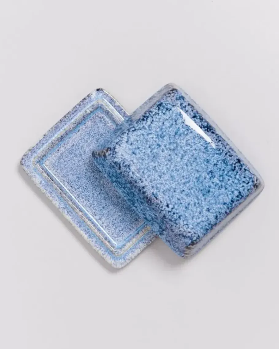 Motel a Miio Butterdosen>Cordoama Butterdose Blau Gesprenkelt