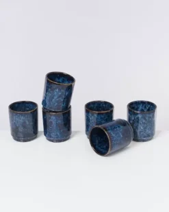 Motel a Miio Tassen & Becher>Cordoama 6Er Set Becher Gros Dunkelblau