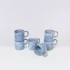 Motel a Miio Tassen & Becher Sets>Cordoama 6Er Set Tasse Klein Blau Gesprenkelt