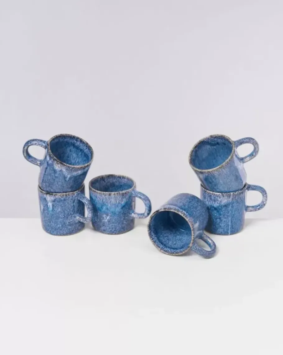 Motel a Miio Tassen & Becher>Cordoama Tasse Gros Blau Gesprenkelt