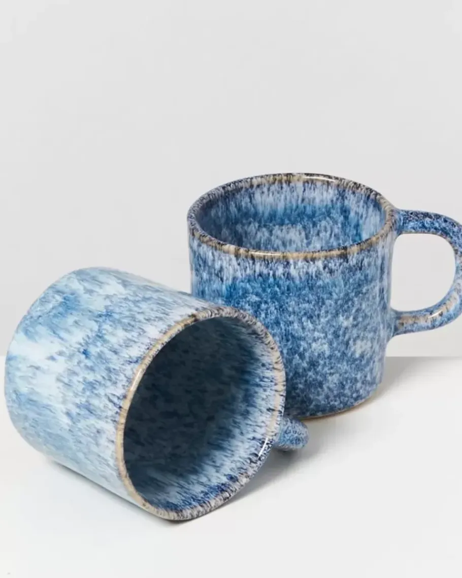Motel a Miio Kleine Tassen>Cordoama Tasse Klein Blau Gesprenkelt