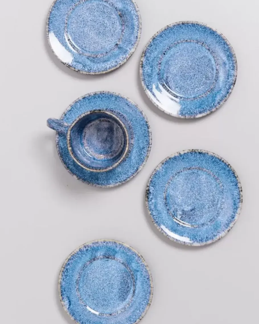 Motel a Miio Kleine Tassen>Cordoama Untertasse Blau Gesprenkelt