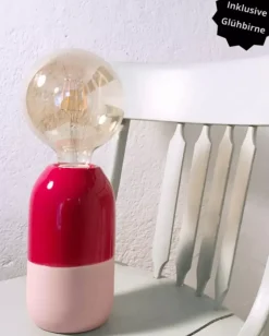 Motel a Miio Lampen>Farol Lampe Rot Rose