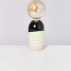 Motel a Miio Lampen>Farol Lampe Schwarz Rosa Gelb Gestreift