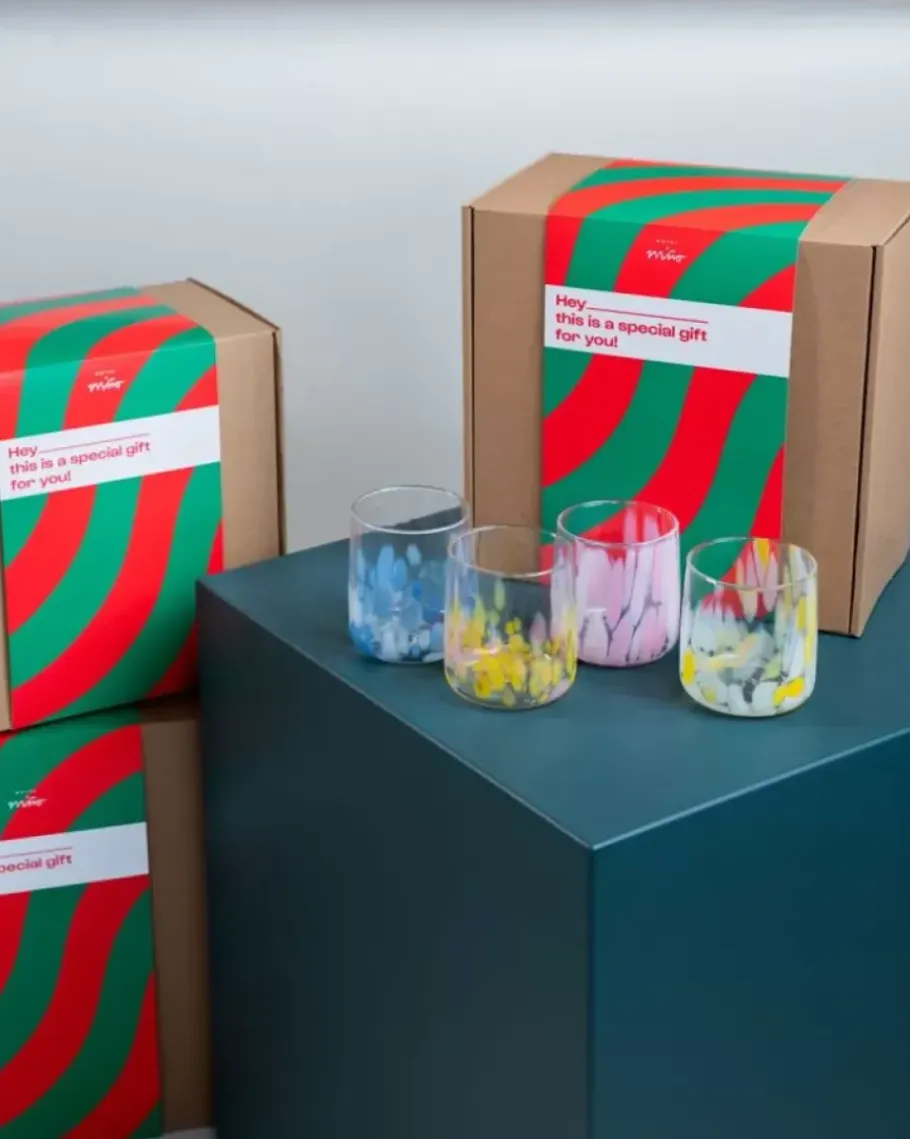 Motel a Miio Gläser>Geschenkbox - 4 X Alegria Glas Klein