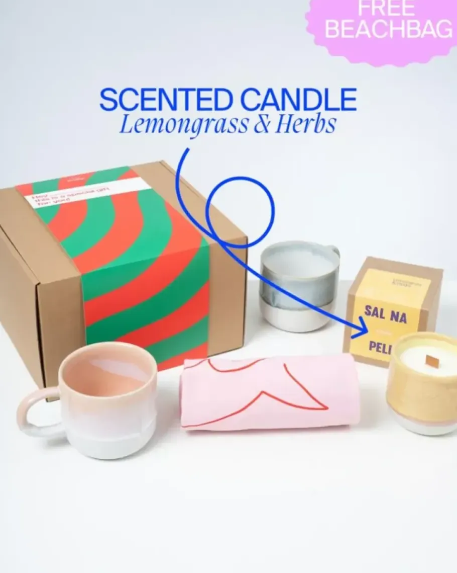 Motel a Miio Große Tassen>Geschenkbox - 2 X Coimbra Teetasse & 1 X Duftkerze