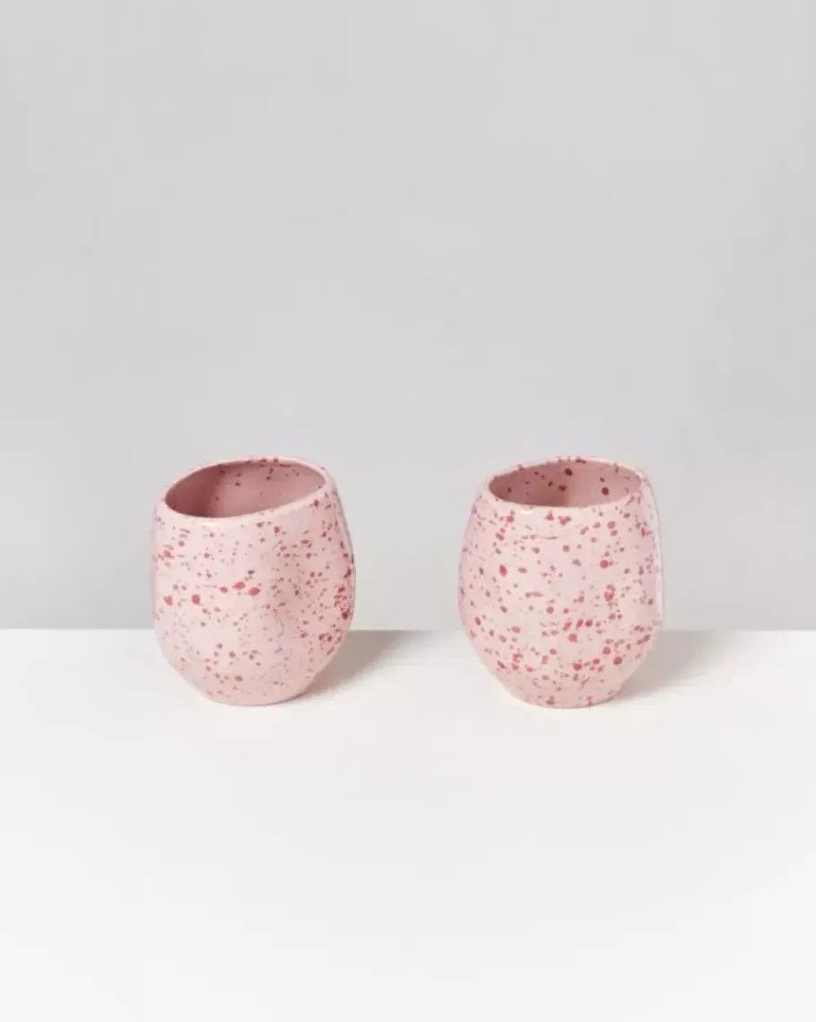 Motel a Miio Joao M>Joao Vase M Rosa Rot Gesprenkelt