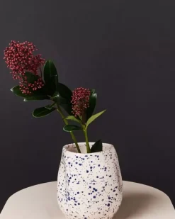 Motel a Miio Vasen>Joao Vase M Rose Blau Gesprenkelt