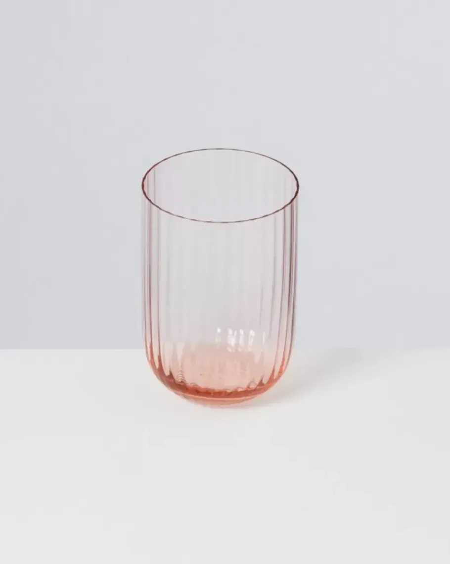 Motel a Miio Gläser>Joia Glas Riffled Pink Opal