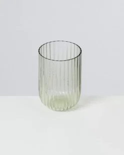 Motel a Miio Gläser>Joia Glas Riffled Smaragd