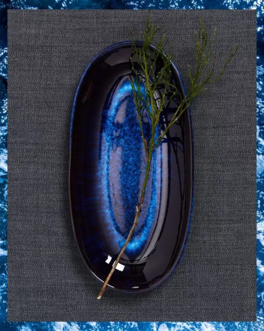 Motel a Miio Servierplatten>Melides Servierplatte L Deepseablue