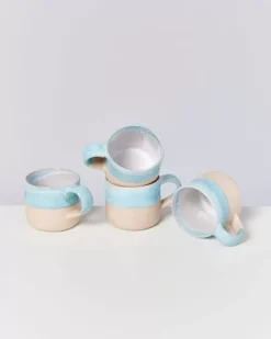 Motel a Miio Tassen & Becher Sets>Nodoa 4Er Set Tasse Blue Dipped