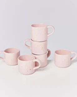Motel a Miio 6 Teilige Sets>Nodoa 6Er Set Tasse Rosa Gesprenkelt