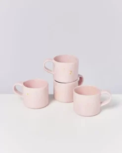 Motel a Miio Tassen & Becher Sets>Nodoa 4Er Set Tasse Rosa Gesprenkelt