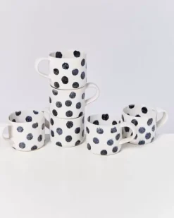Motel a Miio 6 Teilige Sets>Nodoa 6Er Set Tasse Schwarze Punkte