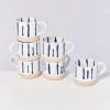 Motel a Miio Tassen & Becher>Nodoa 6Er Set Tasse Weis Blau