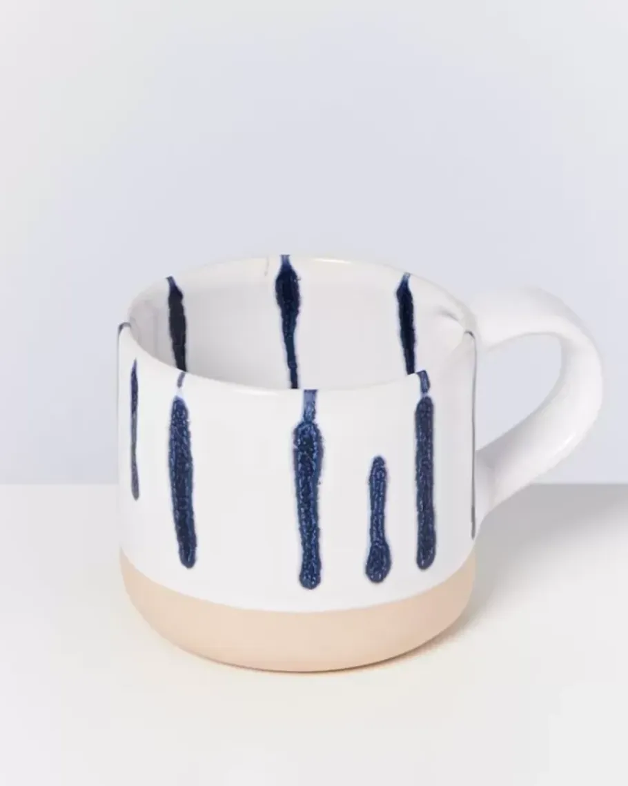 Motel a Miio Große Tassen>Nodoa Tasse Weis Blau